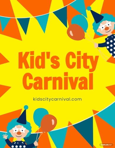 kids carnival flyer template