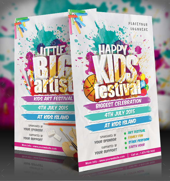 kids festival flyer