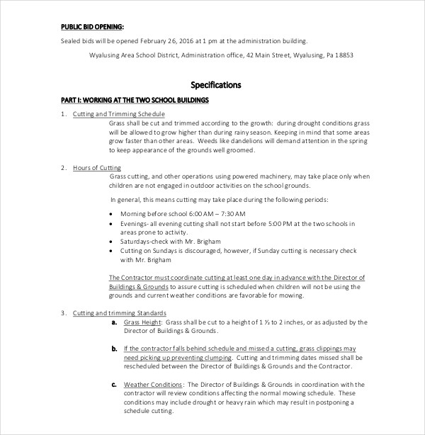 14+ Simple Bid Proposal Templates - PDF, Word