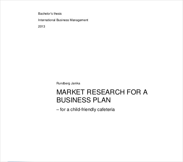 example of research and development in business plan