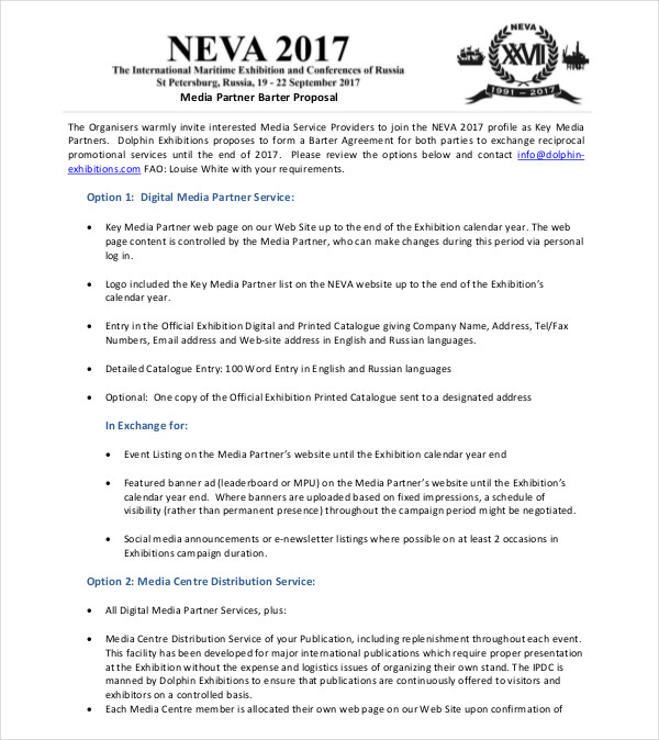 8+ Media Partnership Proposal in Google Docs Word Apple Pages PDF