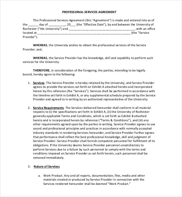 subcontractor agreement template for professional services