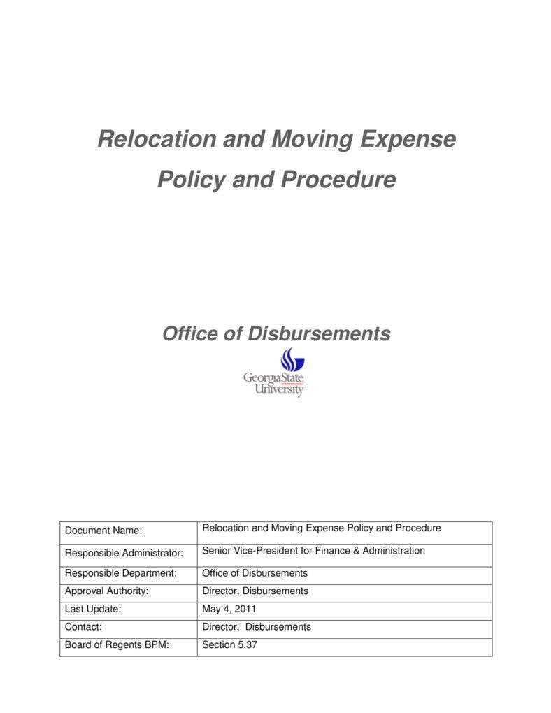 relocation and moving expense policy 788x1020