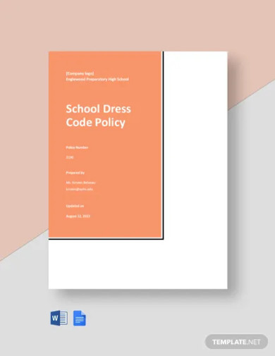school dress code policy template