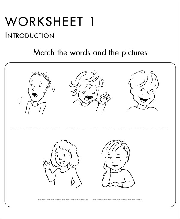 simple kids worksheet