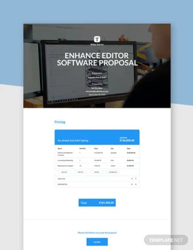 software-one-page-proposal-template