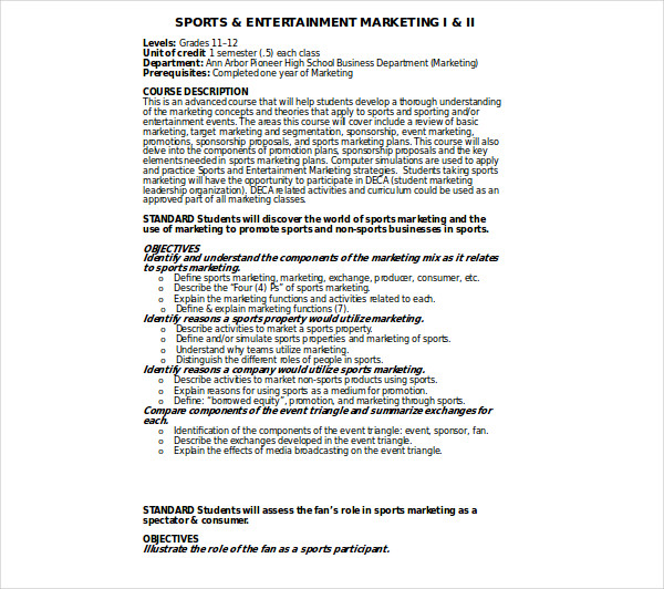 7+ Sports Marketing Plan - PDF, DOC