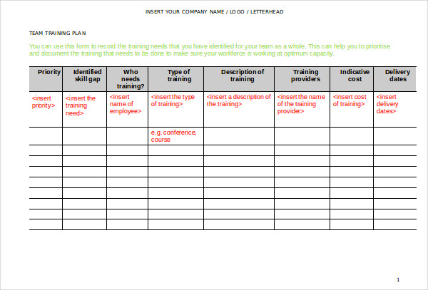 8 Employee Training Plan Templates