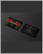 two-black-horizontal-business-card