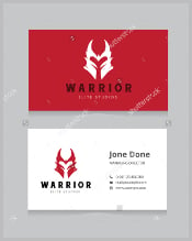 warrior-business-card