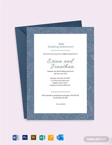 wedding-anniversary-invitation-card-template