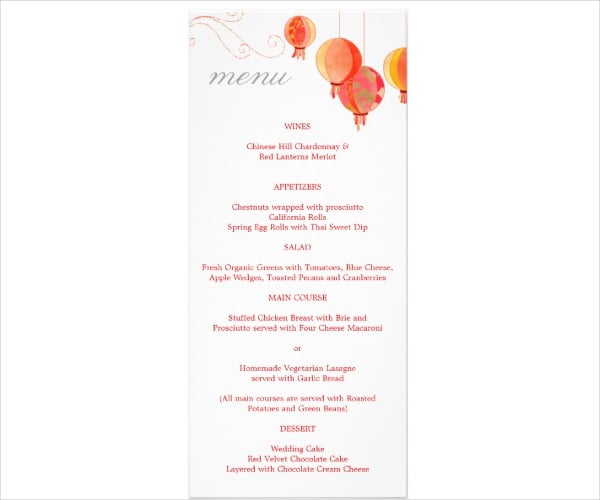 wedding-reception-chinese-menu-template