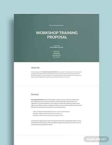 How To Write A Workshop Proposal Pdf Word 5659