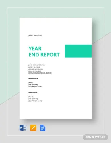 year-end-report-template