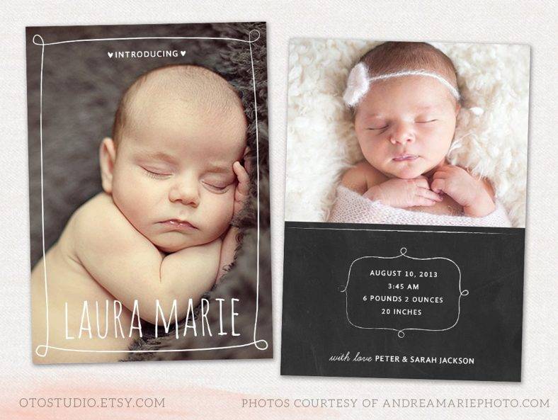 17+ Birth Announcement Card Designs & Templates PSD, AI