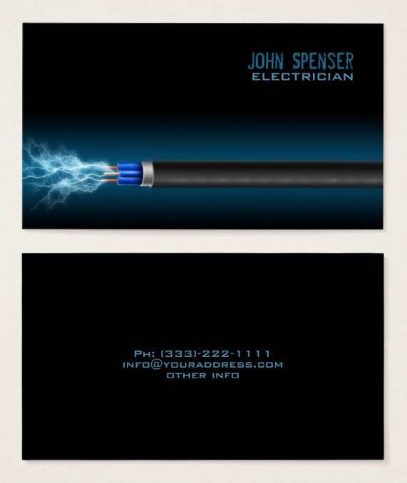 15+ Electrician Business Card Designs & Templates PSD, AI, InDesign