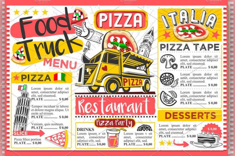 Food Truck Menu Template