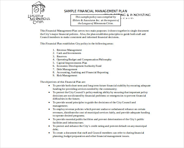 financial management plan