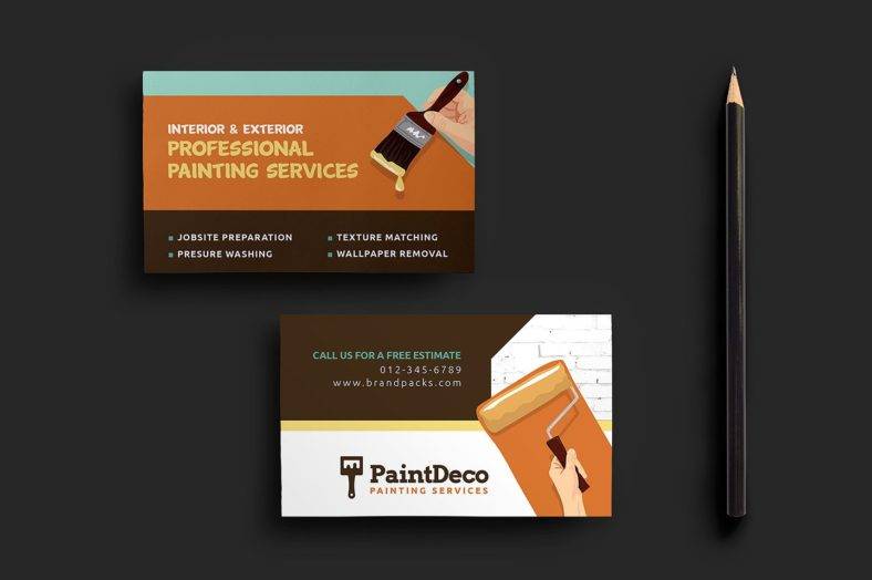 26+ Painter Business Card Designs & Templates PSD, AI, InDesign