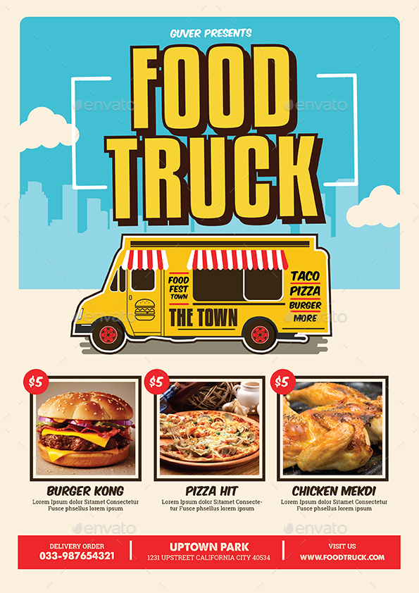 14 Food Truck Menu Designs Templates PSD AI InDesign Free 