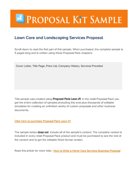 proposal kit sample