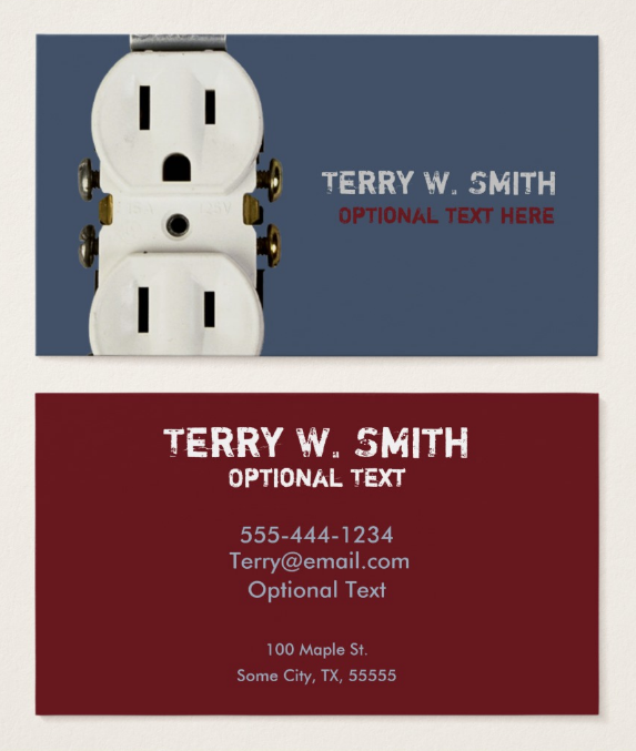 15+ Electrician Business Card Designs & Templates - PSD, AI, InDesign ...