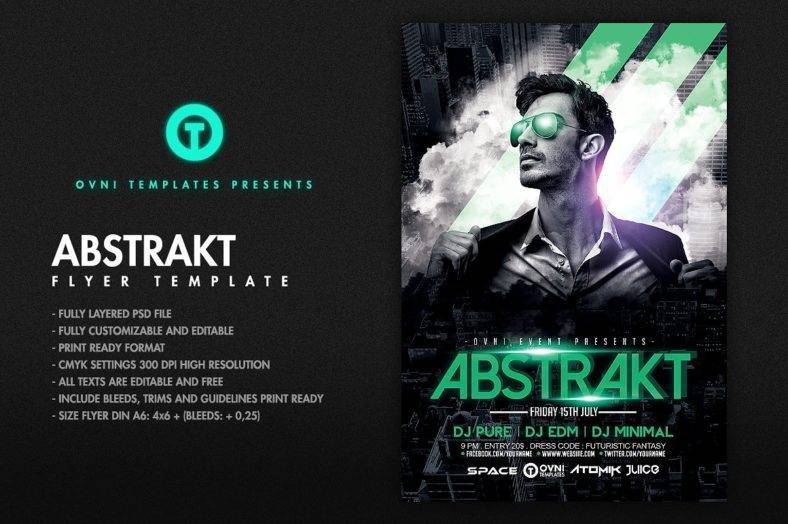 abstract flyer template 788x524