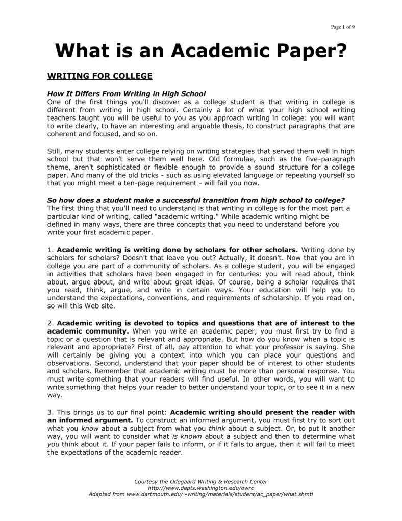 essay with academic writing