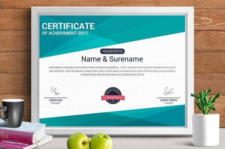 achievement certificate template 788x524