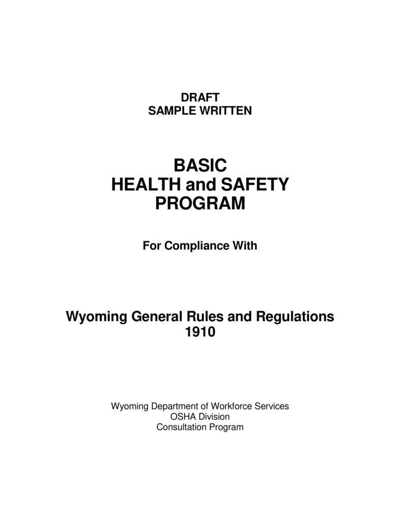 Sample Piling Safity Plan Download 17 Health And Safety Plan 