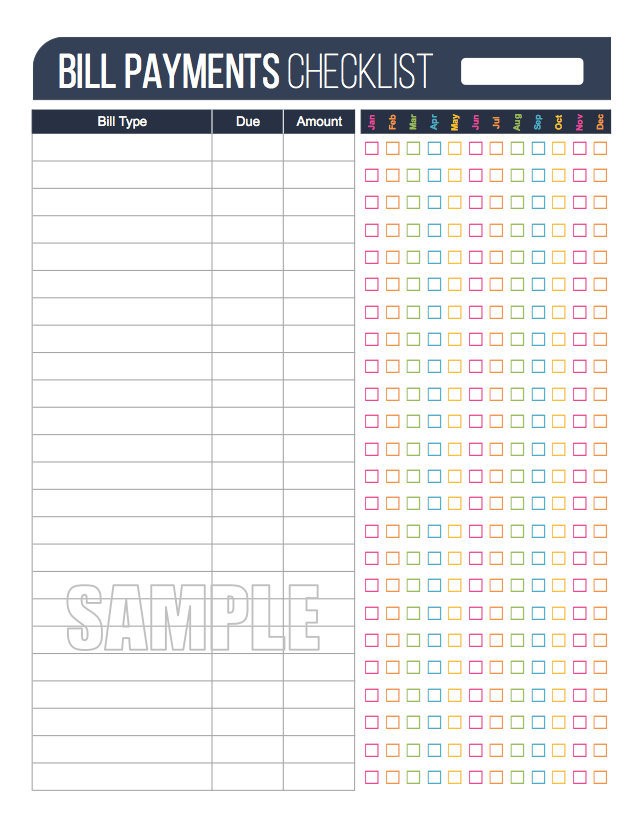 5+ Bill Pay Calendar Templates - PDF