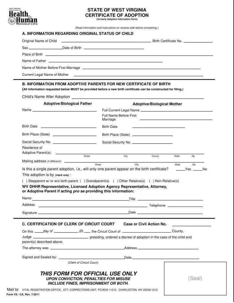 12+ Adoption Paper Templates - PDF