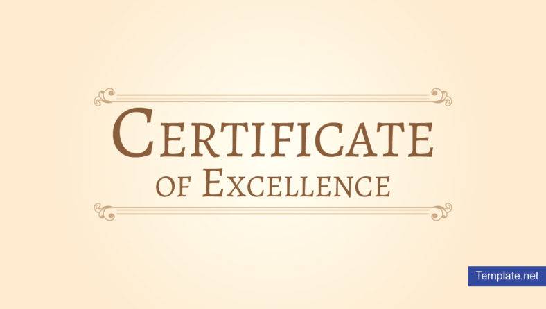 13 Certificate Of Excellence For Students Psd Ai Word