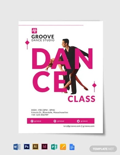 dance class flyer template