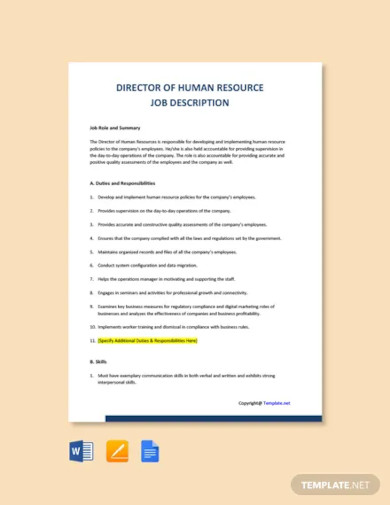 free-director-of-human-resources-job-ad-description-template