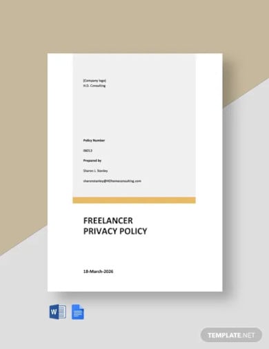 freelancer privacy policy template