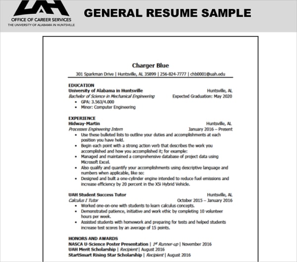 uah resume help