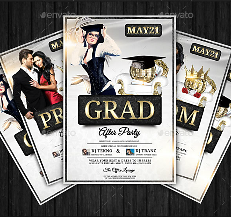 9  Prom Flyer Designs Templates PSD AI