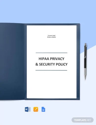 hipaa privacy and security policy template