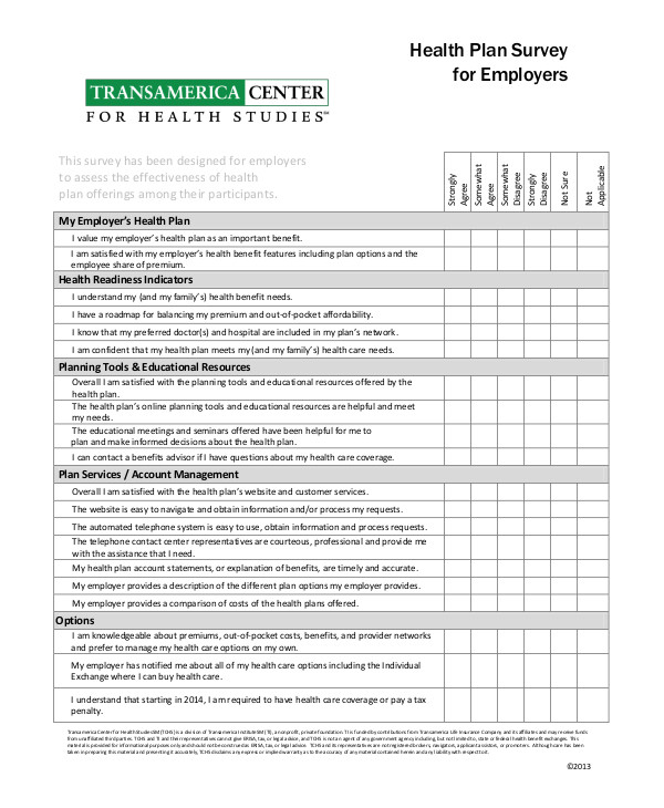 7+ Employee Benefits Survey Templates - PDF, DOC