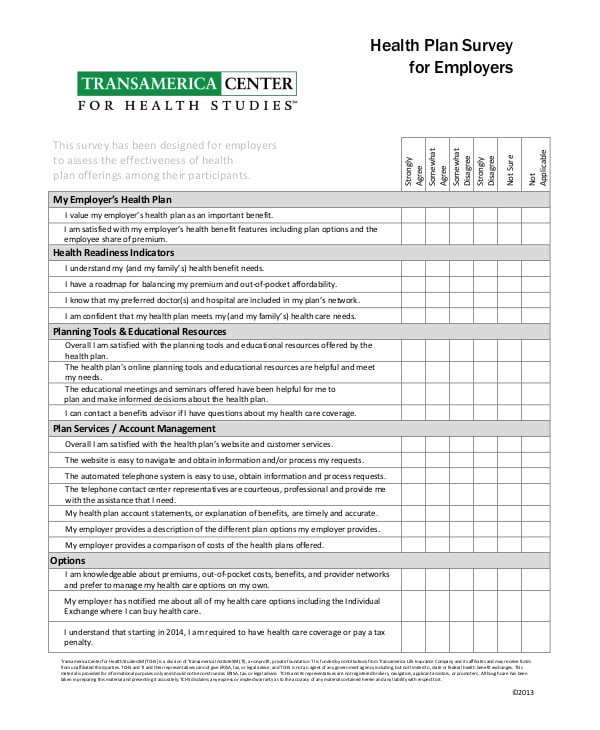 employee benefits surveys