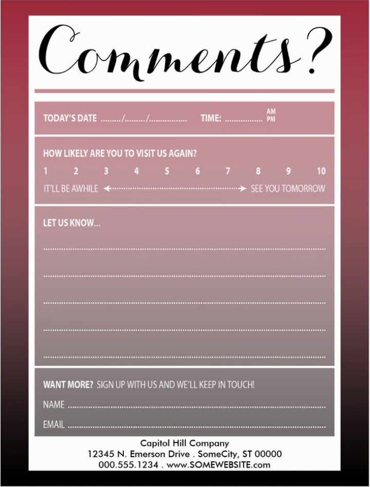 light-pink-restaurant-review-card-template