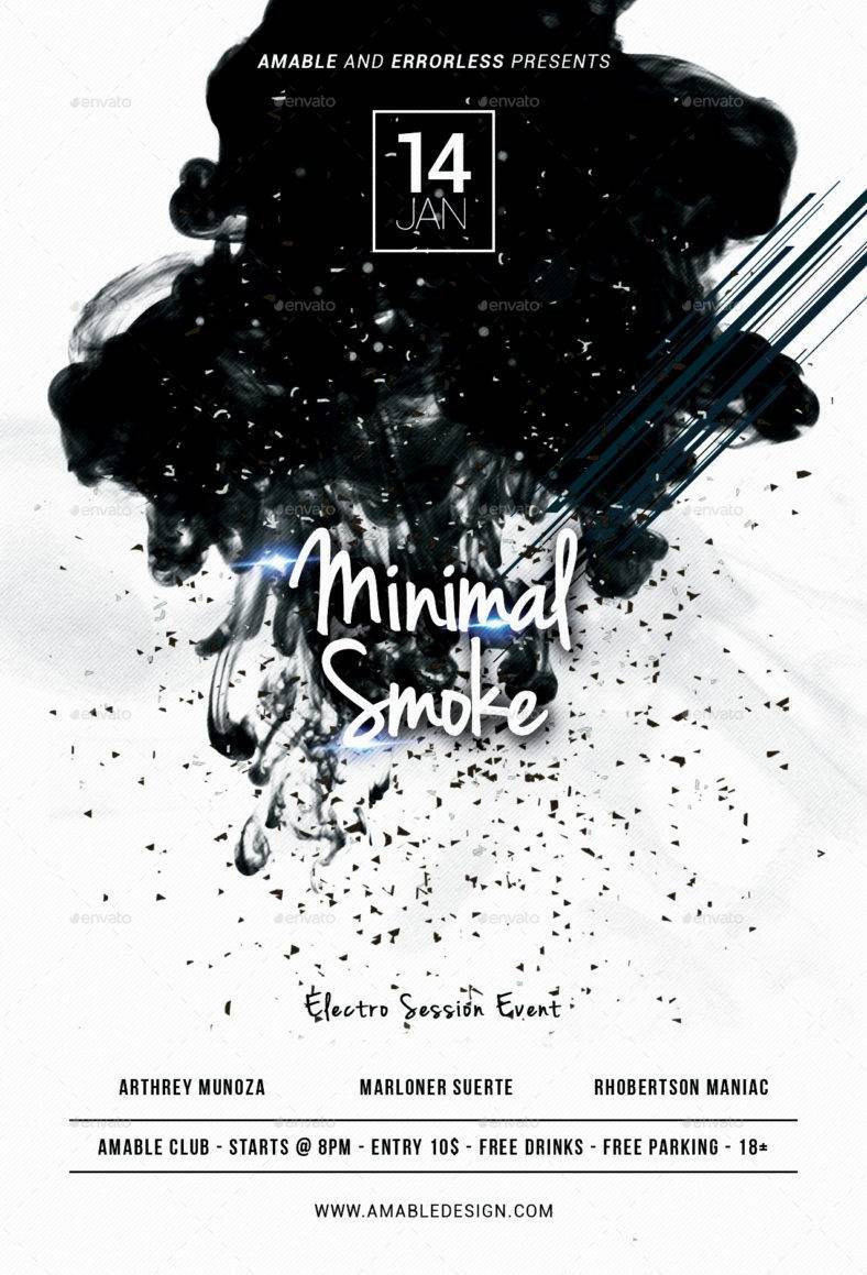 minimal smoke flyer 788x1159