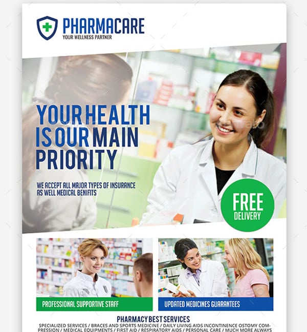 pharmacy company flyer