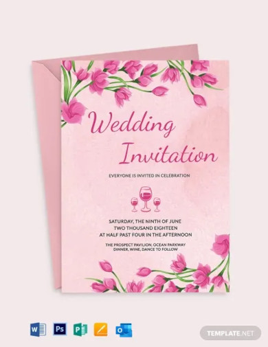 pink-floral-wedding-invitation-card-template
