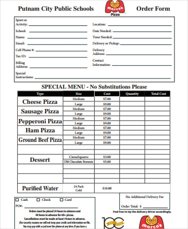 pizza-delivery-order-form