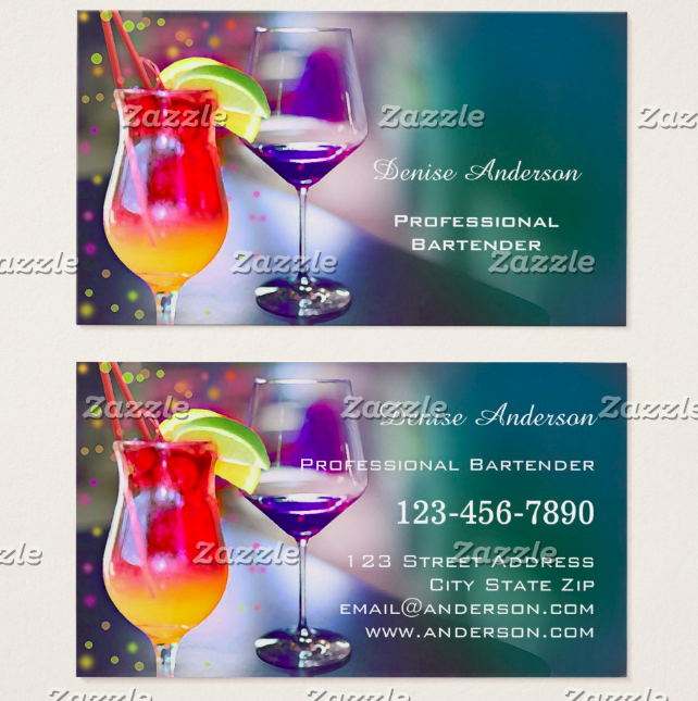 11+ Bartender Business Card Designs & Templates PSD, AI, Word