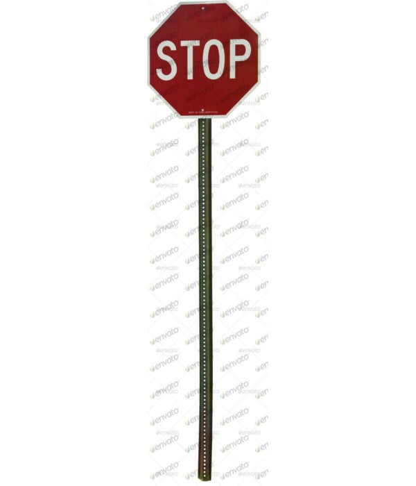 rustic stop sign