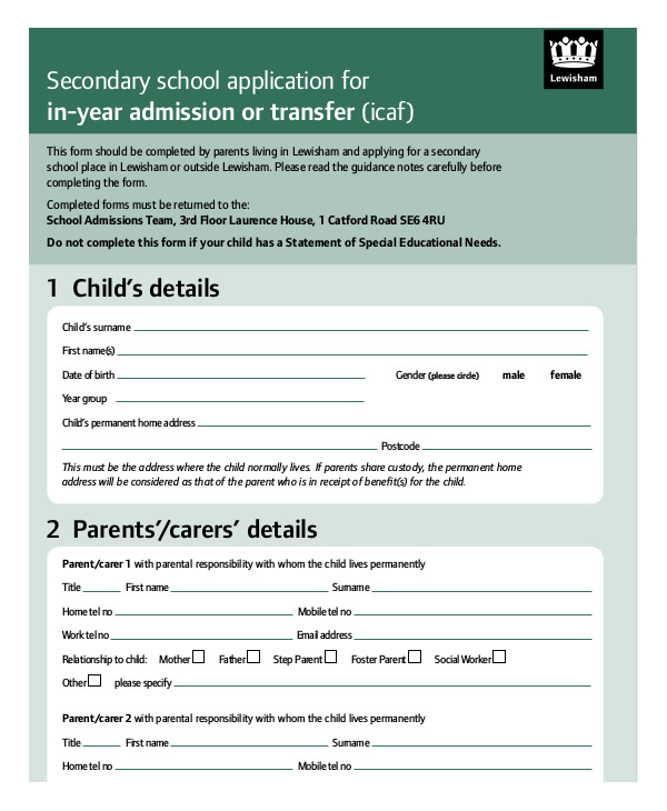 Scholarship Application Letters Financial Report