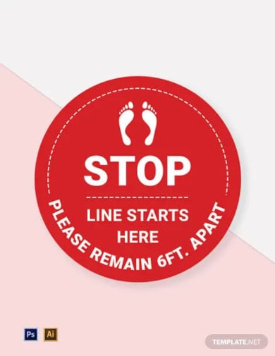 stop-line-up-here-floor-sign-template